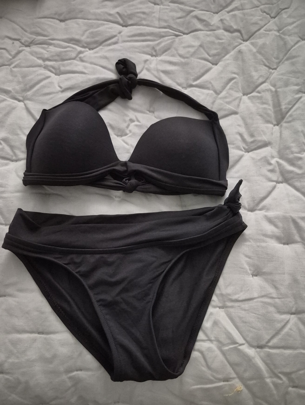 Jets Padded Tie-Back Bikini Top - Supportive Women's Swim Top